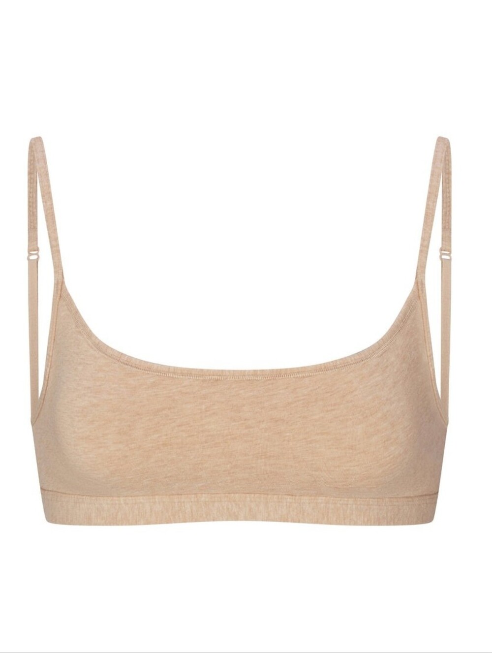#601 SKIMS EVERYDAY COTTON SCOOP BRALETTE Clay Heather